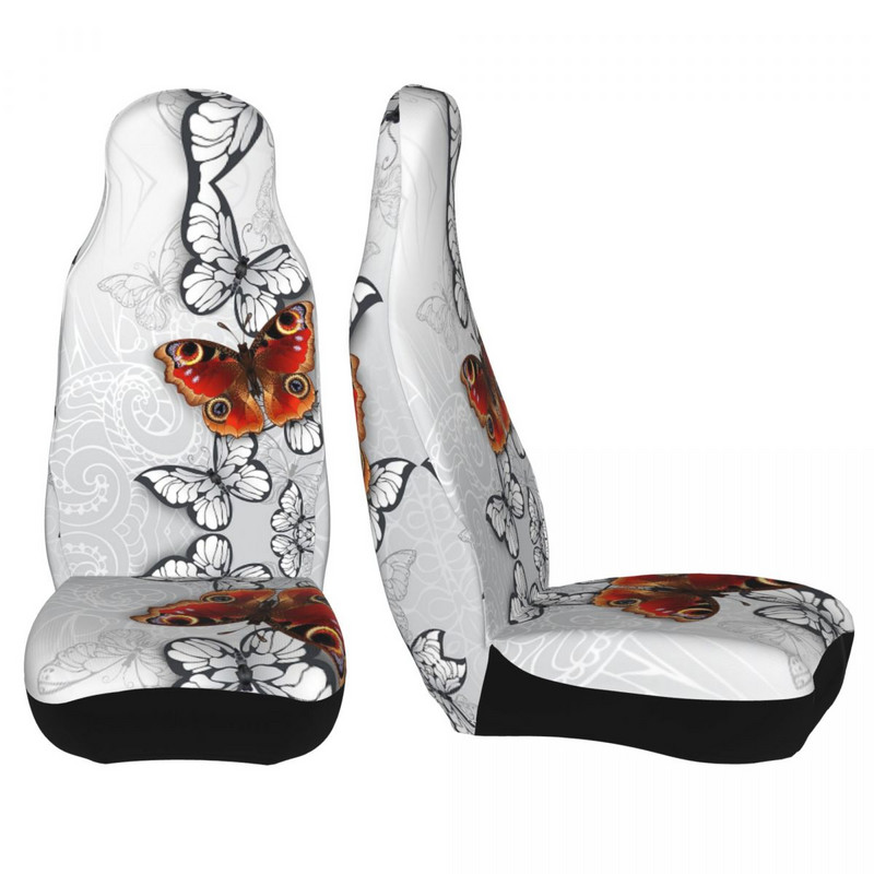Pilkas fonas Peacock Butterfly universalus automobilio sėdynės užvalkalas Four Seasons AUTOYOUTH automobilio sėdynės kilimėlis, poliesterio medžioklė