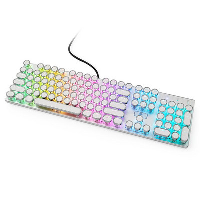 Направи си сам Keycap Ретро Steam Punk Пишеща машина Механична клавиатура 104 87 стандартни клавиша