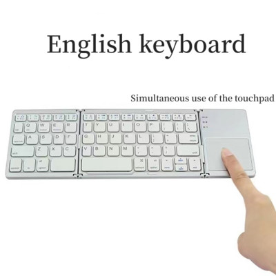 Mini tastatură fără fir Bluetooth cu touchpad Tastatură rusă reîncărcabilă spaniolă Universal Windows Android IOS Tabletă mobilă