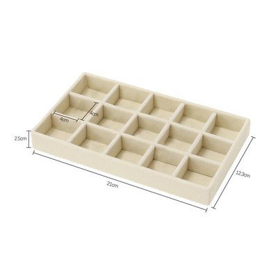 Organizator de cutii de bijuterii din catifea, bricolaj, cercei, colier, inel, tava de afișare pentru bijuterii, cutie portabilă de depozitare, organizator de bijuterii, vitrină