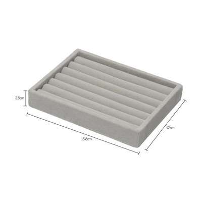 Organizator de cutii de bijuterii din catifea, bricolaj, cercei, colier, inel, tava de afișare pentru bijuterii, cutie portabilă de depozitare, organizator de bijuterii, vitrină