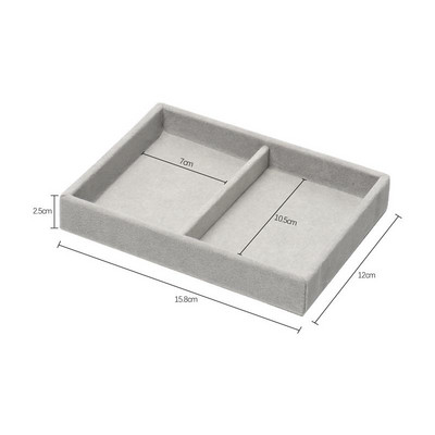 Organizator de cutii de bijuterii din catifea, bricolaj, cercei, colier, inel, tava de afișare pentru bijuterii, cutie portabilă de depozitare, organizator de bijuterii, vitrină