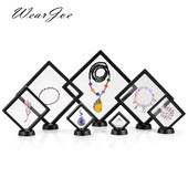 Κουτί συσκευασίας κοσμημάτων με διαφανή φιλμ Κρεμαστό δαχτυλίδι Σκουλαρίκια οθόνη Βάση βάσης νομισμάτων συλλογής πολύτιμων λίθων Θήκη μεμβράνης PET αποθήκευσης