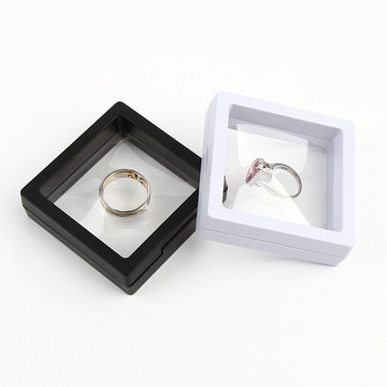 Κουτί συσκευασίας κοσμημάτων με διαφανή φιλμ Κρεμαστό δαχτυλίδι Σκουλαρίκια οθόνη Βάση βάσης νομισμάτων συλλογής πολύτιμων λίθων Θήκη μεμβράνης PET αποθήκευσης