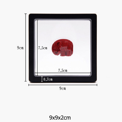 Κουτί συσκευασίας κοσμημάτων με διαφανή φιλμ Κρεμαστό δαχτυλίδι Σκουλαρίκια οθόνη Βάση βάσης νομισμάτων συλλογής πολύτιμων λίθων Θήκη μεμβράνης PET αποθήκευσης