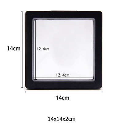 Κουτί συσκευασίας κοσμημάτων με διαφανή φιλμ Κρεμαστό δαχτυλίδι Σκουλαρίκια οθόνη Βάση βάσης νομισμάτων συλλογής πολύτιμων λίθων Θήκη μεμβράνης PET αποθήκευσης