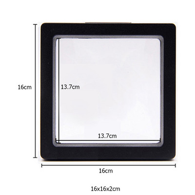 Κουτί συσκευασίας κοσμημάτων με διαφανή φιλμ Κρεμαστό δαχτυλίδι Σκουλαρίκια οθόνη Βάση βάσης νομισμάτων συλλογής πολύτιμων λίθων Θήκη μεμβράνης PET αποθήκευσης