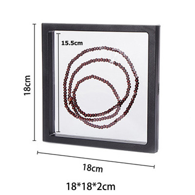 Κουτί συσκευασίας κοσμημάτων με διαφανή φιλμ Κρεμαστό δαχτυλίδι Σκουλαρίκια οθόνη Βάση βάσης νομισμάτων συλλογής πολύτιμων λίθων Θήκη μεμβράνης PET αποθήκευσης