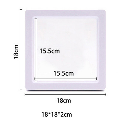 Κουτί συσκευασίας κοσμημάτων με διαφανή φιλμ Κρεμαστό δαχτυλίδι Σκουλαρίκια οθόνη Βάση βάσης νομισμάτων συλλογής πολύτιμων λίθων Θήκη μεμβράνης PET αποθήκευσης