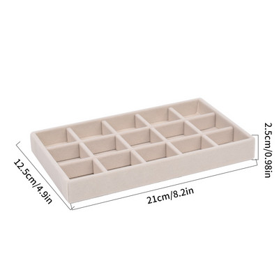 Βελούδινη θήκη θήκης προβολής κοσμημάτων Hot Sale Στοιβαζόμενη εξαιρετική θήκη κοσμημάτων Κουτιά θήκης θήκης φορητό δαχτυλίδι σκουλαρίκι Organizer box