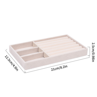 Βελούδινη θήκη θήκης προβολής κοσμημάτων Hot Sale Στοιβαζόμενη εξαιρετική θήκη κοσμημάτων Κουτιά θήκης θήκης φορητό δαχτυλίδι σκουλαρίκι Organizer box