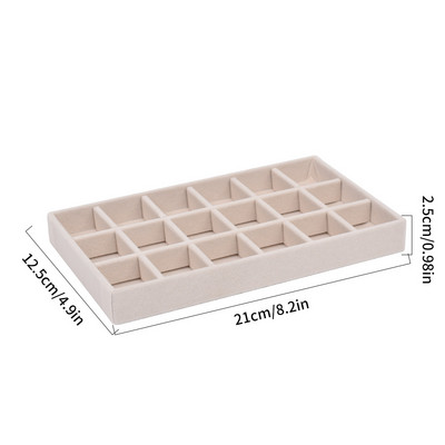 Βελούδινη θήκη θήκης προβολής κοσμημάτων Hot Sale Στοιβαζόμενη εξαιρετική θήκη κοσμημάτων Κουτιά θήκης θήκης φορητό δαχτυλίδι σκουλαρίκι Organizer box