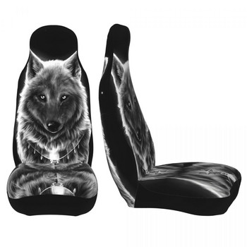 Κάλυμμα καθισμάτων αυτοκινήτου Animal 3d Wolf Cool Universal Four Seasons Καλύμματα καθισμάτων ταξιδιού Υφασμάτινα αξεσουάρ αυτοκινήτου