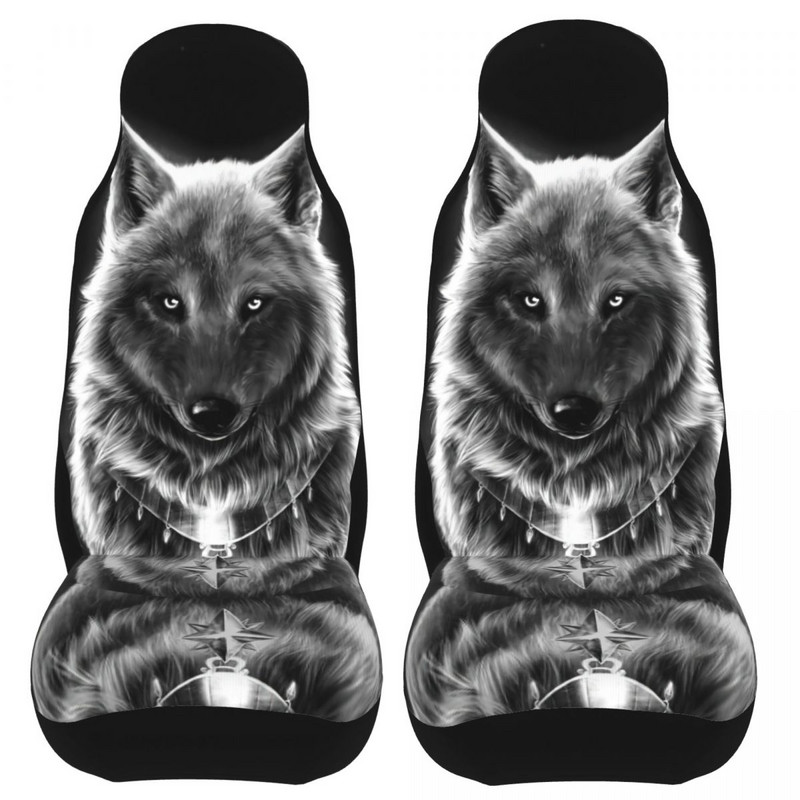 Animal 3d Wolf Cool universalus automobilio sėdynės užvalkalas Four Seasons Kelioniniai sėdynių užvalkalai Audiniai automobilių priedai