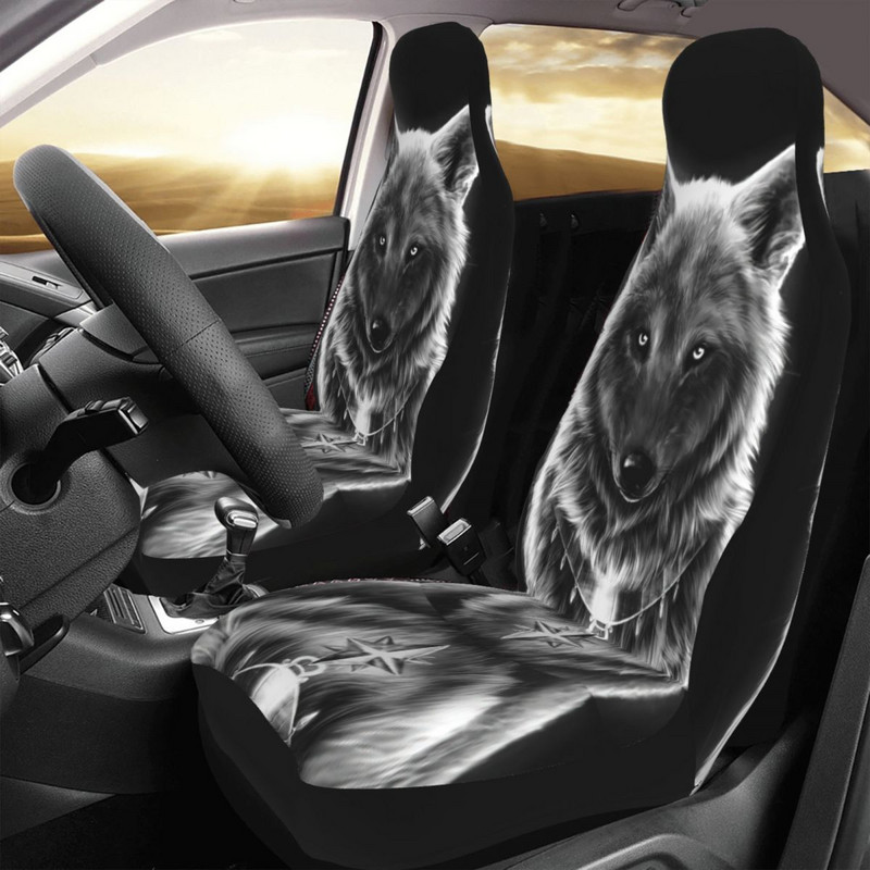 Animal 3d Wolf Cool universalus automobilio sėdynės užvalkalas Four Seasons Kelioniniai sėdynių užvalkalai Audiniai automobilių priedai