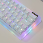 DM pudingo simbolių apšviestas klavišų dangtelis uždarytas Doubleshot PBT OEM profilio rutulinis dangtelis 61/64/68/75/84/87/104