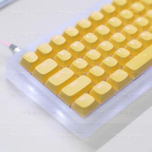 DM pudingo simbolių apšviestas klavišų dangtelis uždarytas Doubleshot PBT OEM profilio rutulinis dangtelis 61/64/68/75/84/87/104