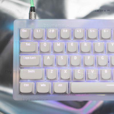 DM pudingo simbolių apšviestas klavišų dangtelis uždarytas Doubleshot PBT OEM profilio rutulinis dangtelis 61/64/68/75/84/87/104