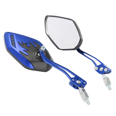 Perechi de oglinzi retrovizoare laterale distinctive Flame 8mm 10mm pentru motociclete, scuter, ciclomotor
