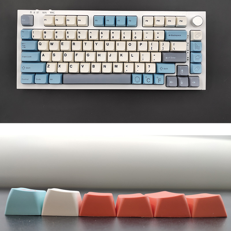 133 Keys GMK MDA Προφίλ Keycap Coral Weather Series PBT Thermal Sublimation Key Cap For Cherry MX Switch GMK67 Aigo REDRAGON