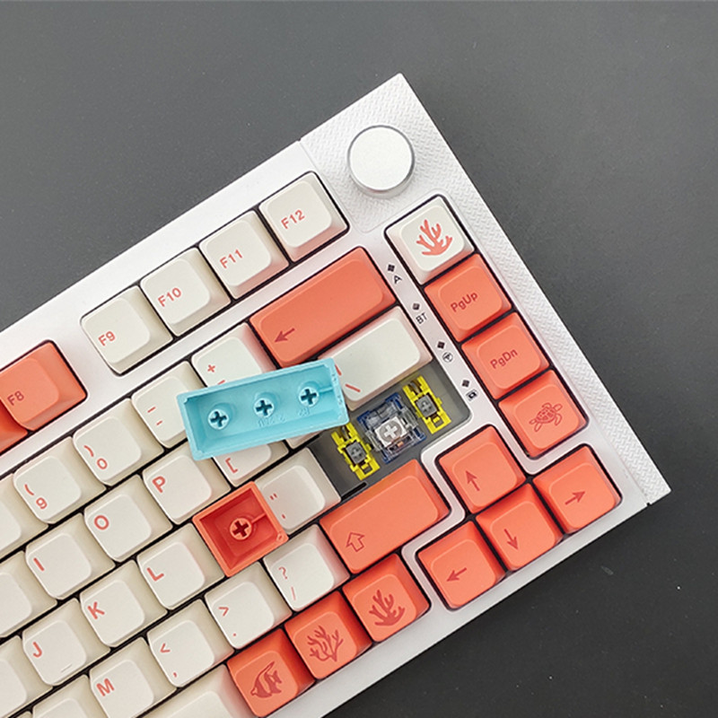 133 Keys GMK MDA Προφίλ Keycap Coral Weather Series PBT Thermal Sublimation Key Cap For Cherry MX Switch GMK67 Aigo REDRAGON