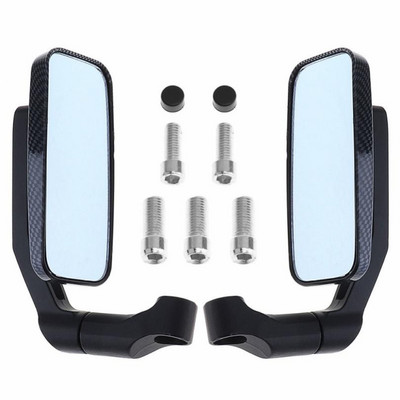1 pora aliuminio lydinio motociklo galinio vaizdo veidrodėlis vairo paspirtuko veidrodėlis, skirtas 8 mm 10 mm galinio vaizdo veidrodėliui rankenos galas