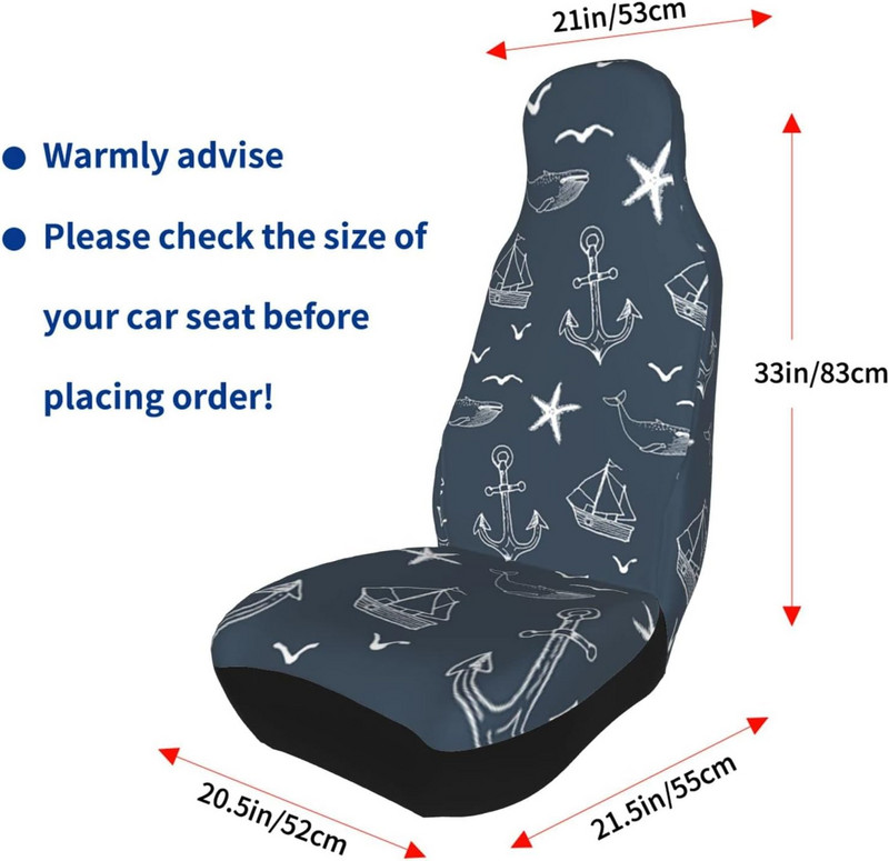 Huse pentru scaune auto nautice Protector pentru husa scaunului din față universal rezistent la praf Accesorii confortabile antiderapante pentru mașini potrivite pentru mașini