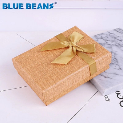 Inel pătrat pentru cercei colier brățară cutie de bijuterii cu model trandafir strălucitor în formă de cutie Fundă Cutie de hârtie Cadou de logodnă cu ridicata