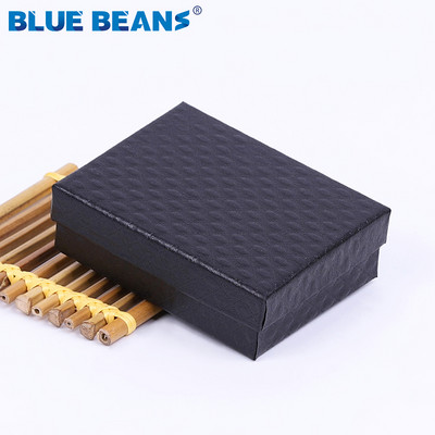 Inel pătrat pentru cercei colier brățară cutie de bijuterii cu model trandafir strălucitor în formă de cutie Fundă Cutie de hârtie Cadou de logodnă cu ridicata