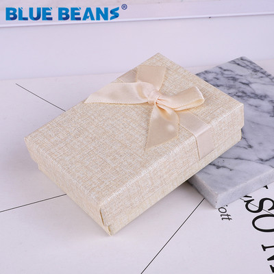 Inel pătrat pentru cercei colier brățară cutie de bijuterii cu model trandafir strălucitor în formă de cutie Fundă Cutie de hârtie Cadou de logodnă cu ridicata