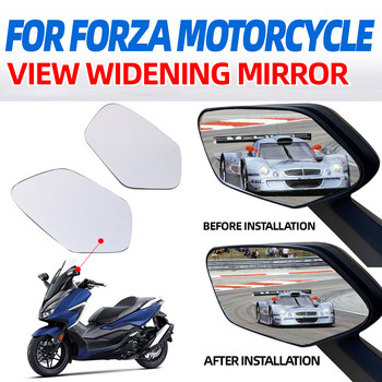 За HONDA Forza 350 Forza 750 Forza300 Forza350 Аксесоари Изпъкнало огледало Увеличаване Огледала за обратно виждане Странично огледало Визуален обектив