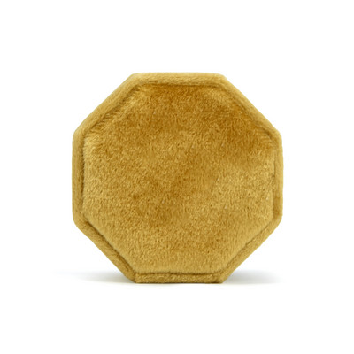 Cutie de bijuterii din catifea octogon Muti Color Trei sloturi Cutie de depozitare cu inele duble Afișare verighetă pentru femei Pachet de cercei cadou