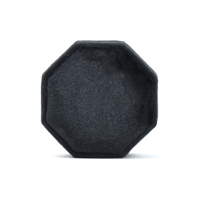 Cutie de bijuterii din catifea octogon Muti Color Trei sloturi Cutie de depozitare cu inele duble Afișare verighetă pentru femei Pachet de cercei cadou