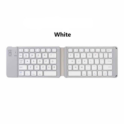 Jomaa mini sulankstoma klaviatūra įkraunama Bluetooth belaidė klaviatūra, skirta Ipad planšetiniam telefonui, nešiojama sulankstoma Bluetooth klaviatūra
