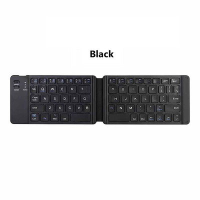 Jomaa mini sulankstoma klaviatūra įkraunama Bluetooth belaidė klaviatūra, skirta Ipad planšetiniam telefonui, nešiojama sulankstoma Bluetooth klaviatūra
