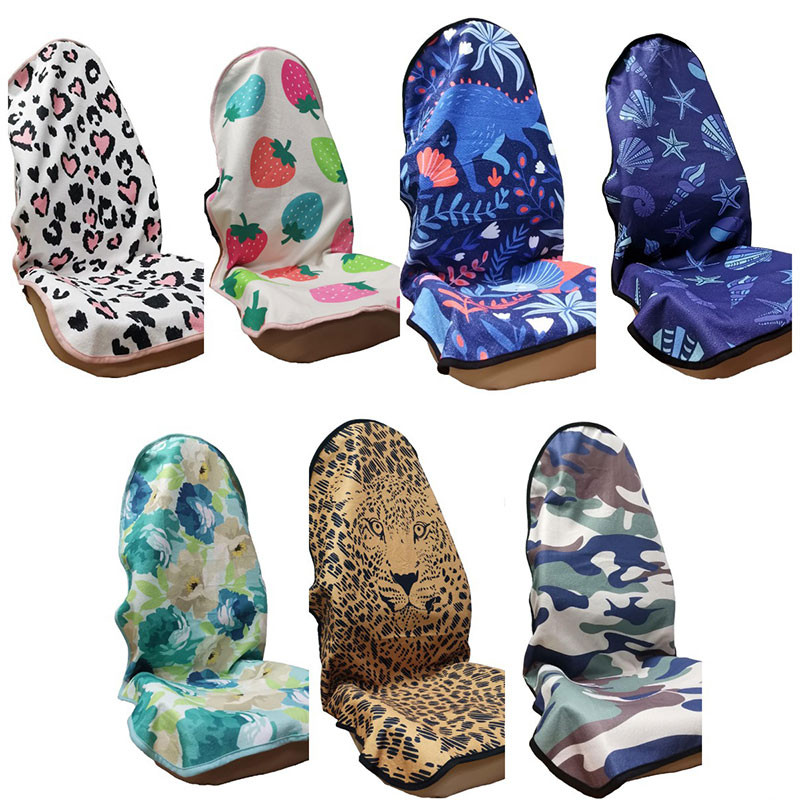 Moetrükk/kamuflaaž autoistme kaitsekate sportimiseks rannas ujumiseks, veekindel, higi imav maasturi veoauto autoistme padi 