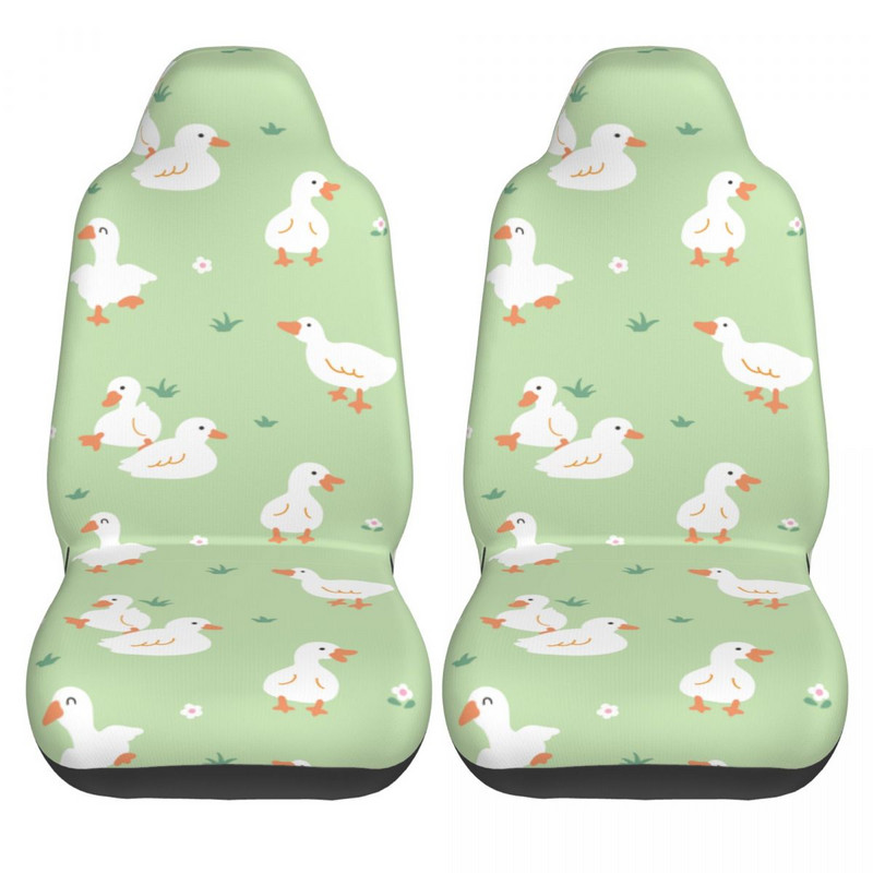 Animacinis filmas mielas anties ir vištienos universalus automobilio sėdynės užvalkalas daugeliui automobilių Moterų automobilių sėdynių užvalkalai poliesterio žvejyba