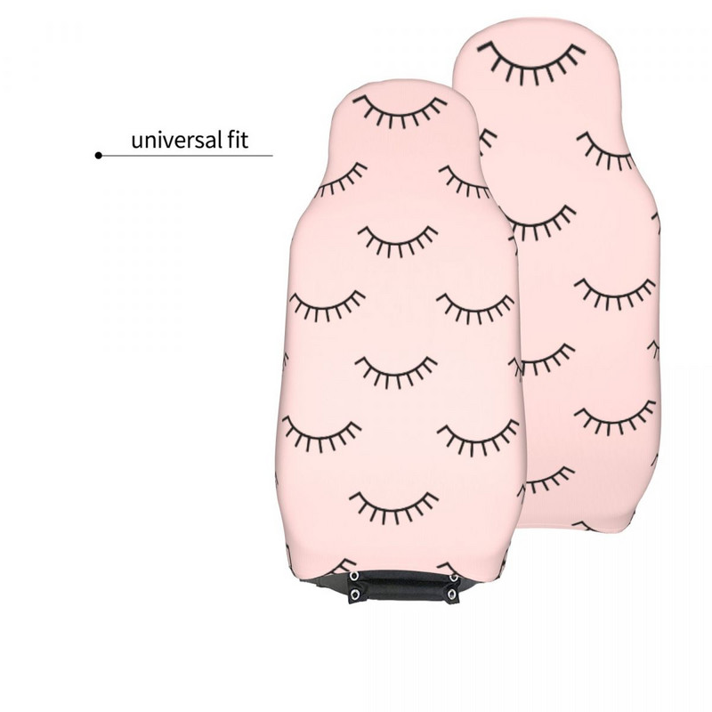 Mielos blakstienos Abstraktios uždaros akys Universalus automobilio sėdynės užvalkalas, tinkantis visureigiams.