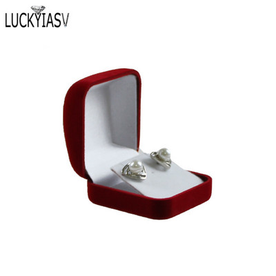 Factory Outlet Stud σκουλαρίκι συσκευασίας Κουτί συσκευασίας Μαύρη βελούδινη οθόνη Κοσμήματα Μικρό κρεμαστό κολιέ Organizer Θήκη αποθήκευσης Χριστουγεννιάτικο δώρο