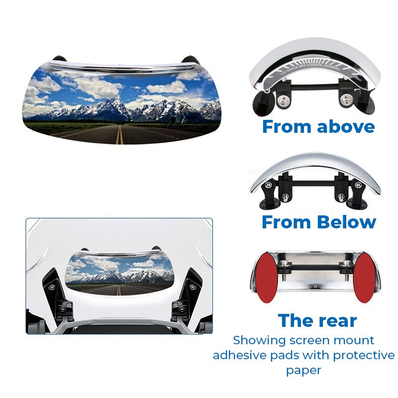 Universaalne motokross 1200GS 180-kraadise ohutuse tahavaatepeegli mootorrataste pimeala peeglite tahavaate tarvikud sobivad