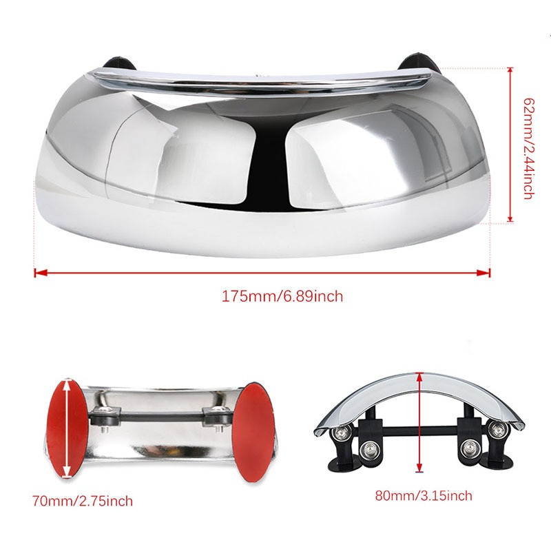 Universaalne motokross 1200GS 180-kraadise ohutuse tahavaatepeegli mootorrataste pimeala peeglite tahavaate tarvikud sobivad