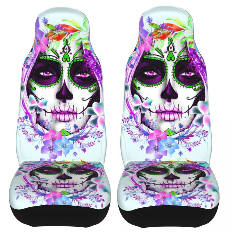 Mexican Sugar Skull Girl Univerzalna navlaka za automobilsko sjedalo, zaštitnik, unutarnji dodaci za sve vrste auto navlaka za sjedalo, poliester, lov