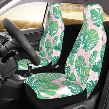 Summer Tropical Palm Leaves Universal κάλυμμα καθίσματος αυτοκινήτου για τα περισσότερα αυτοκίνητα Γυναικείο προστατευτικό καθισμάτων αυτοκινήτου Υφασμάτινα αξεσουάρ αυτοκινήτου