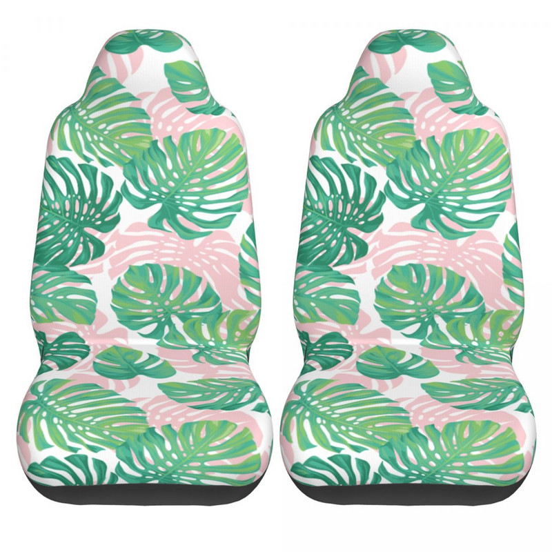 Suvised troopilised palmilehed Universaalne autoistme kate enamiku autode jaoks Naiste autoistme kaitsekangast autotarvikud