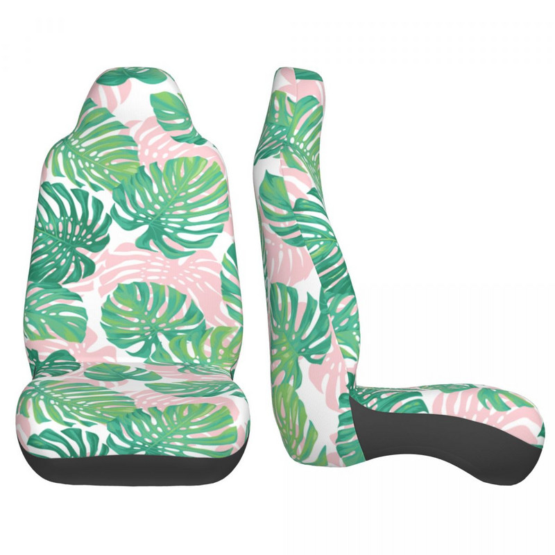 Suvised troopilised palmilehed Universaalne autoistme kate enamiku autode jaoks Naiste autoistme kaitsekangast autotarvikud