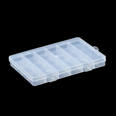 WLYeeS 24 Grids Mitte-eemaldatav ristkülik plastikust tühjad ehted helmed hoiukarp Säilituskohver Konteiner Näidik DIY tarvikud