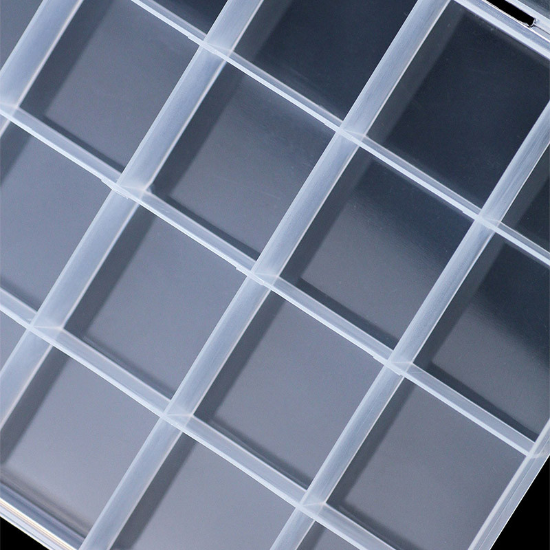 WLYeeS 24 Grids Mitte-eemaldatav ristkülik plastikust tühjad ehted helmed hoiukarp Säilituskohver Konteiner Näidik DIY tarvikud