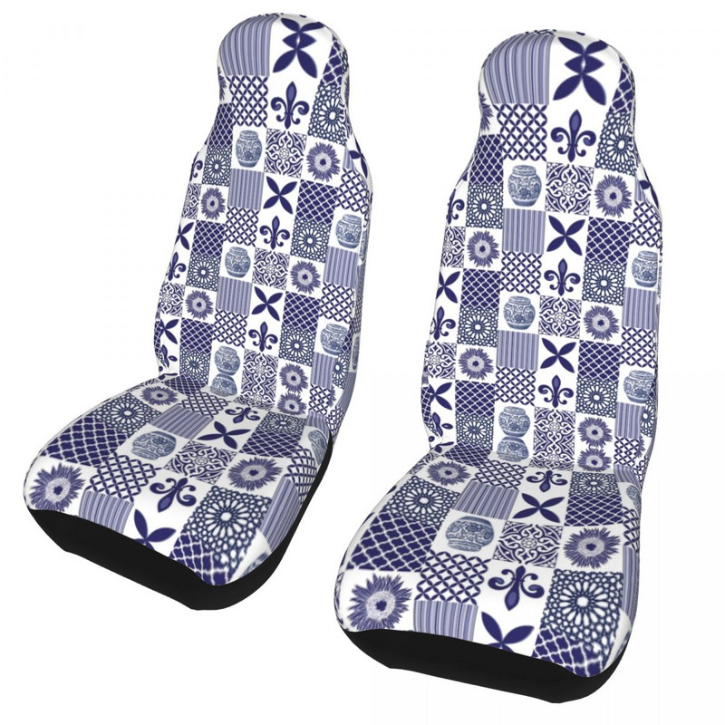 Patchwork plytelės Universalūs automobilio sėdynės užvalkalai, apsaugantys vidaus priedai, skirti visureigiams Bohemian Boho automobilių sėdynių užvalkalai Fiber Hunting