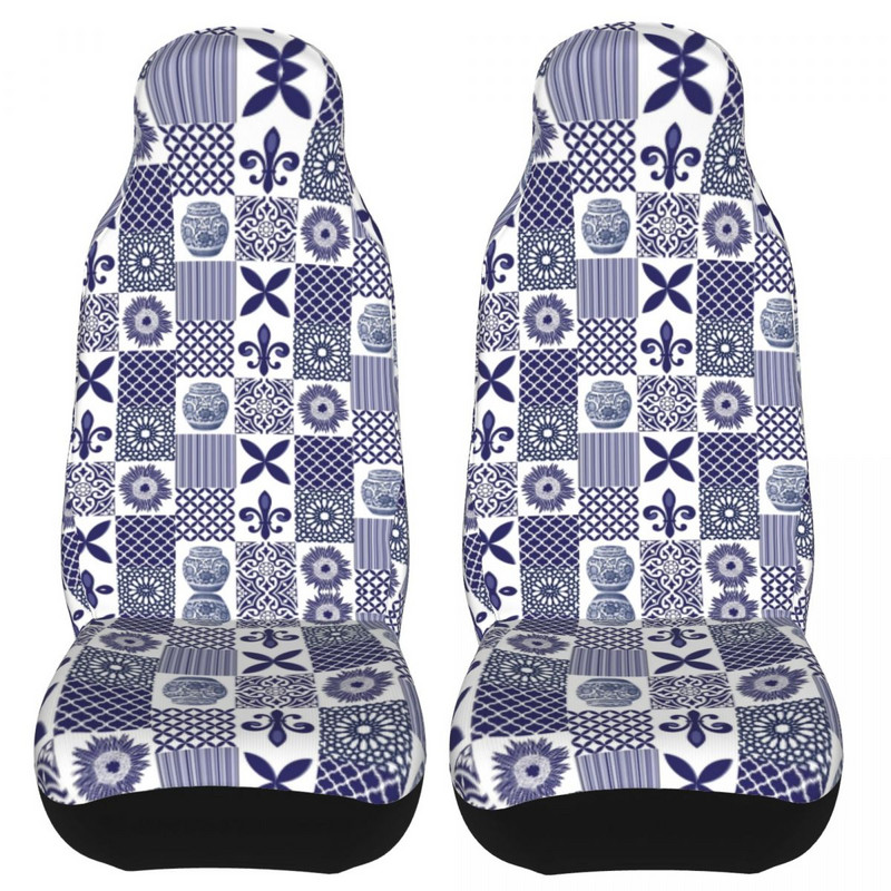 Patchwork plytelės Universalūs automobilio sėdynės užvalkalai, apsaugantys vidaus priedai, skirti visureigiams Bohemian Boho automobilių sėdynių užvalkalai Fiber Hunting