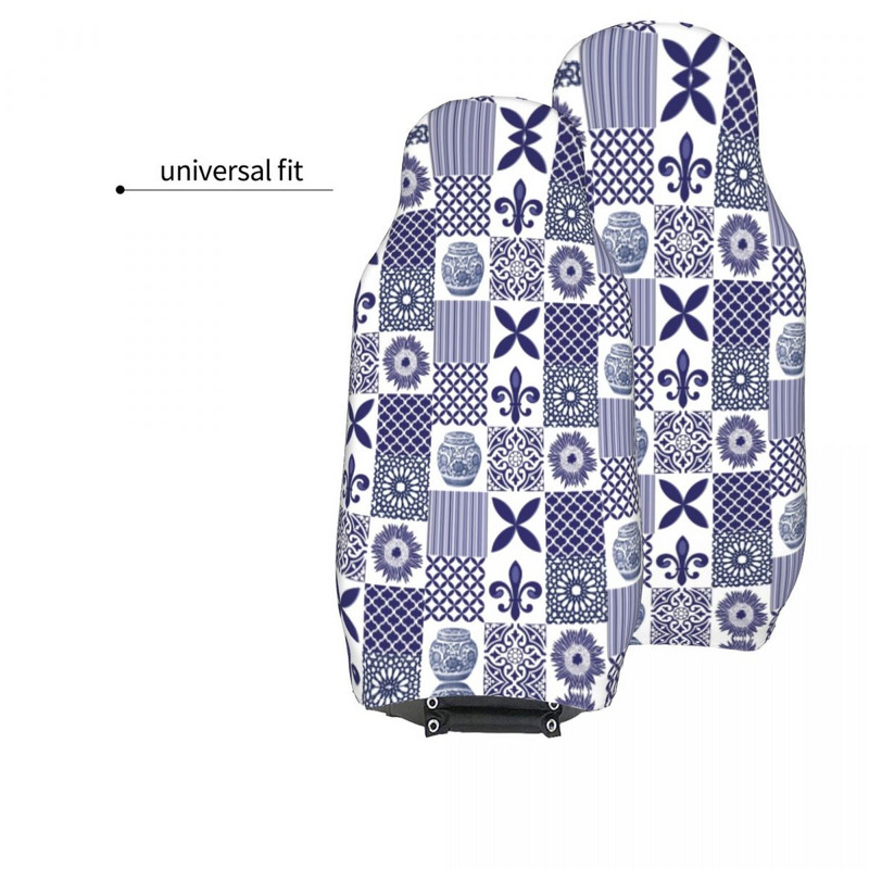 Patchwork plytelės Universalūs automobilio sėdynės užvalkalai, apsaugantys vidaus priedai, skirti visureigiams Bohemian Boho automobilių sėdynių užvalkalai Fiber Hunting